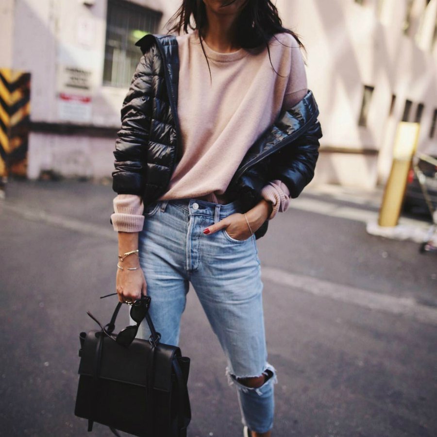 jaqueta puffer vinil